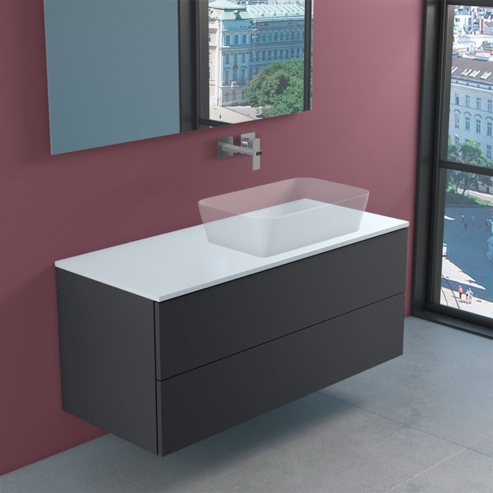 progettobagno Elba modular Waschtischkonsole 120 cm, Ausführung rechts