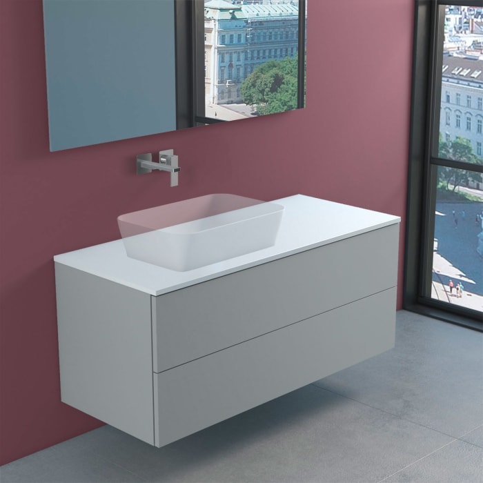 progettobagno Elba Modular Waschtischkonsole 120 cm,  Ausführung links