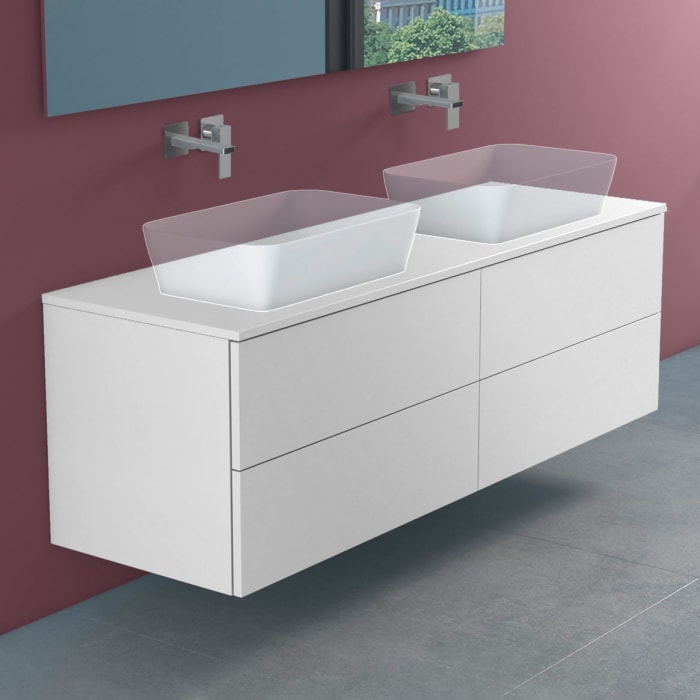 progettobagno Elba Modular Doppel- Waschtischkonsole 160 cm