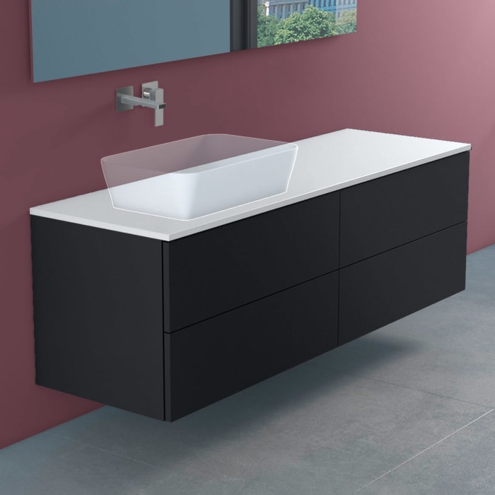progettobagno Elba Modular Waschtischkonsole 160 cm, Ausführung  links