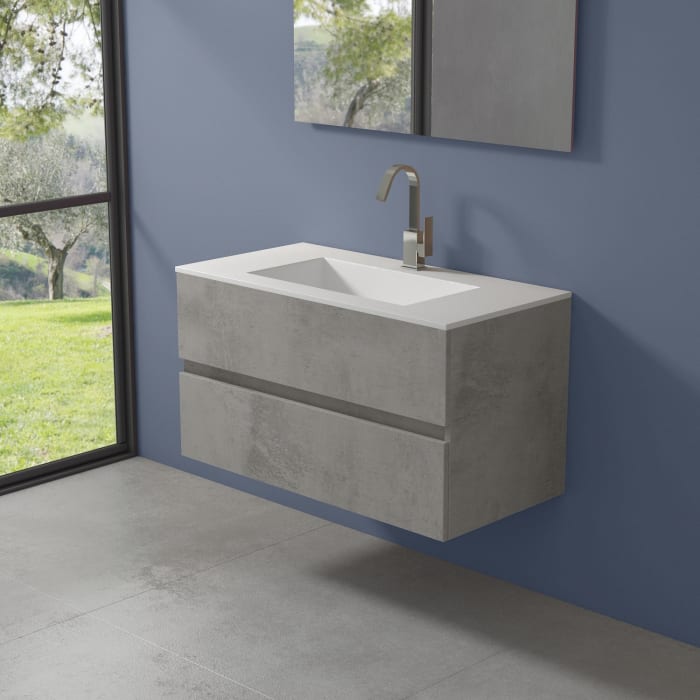 progettobagno Evo 54 Lago Waschtisch mit Unterschrank 100 cm