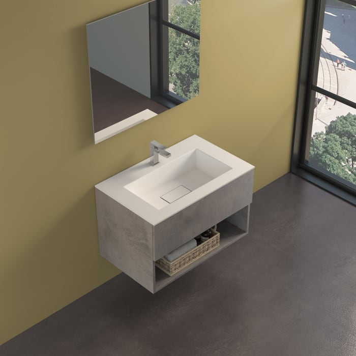 progettobagno Evo 54 Lago Uno Waschtisch mit Unterschrank  80 cm