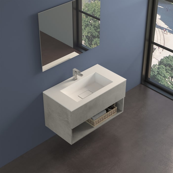 progettobagno Evo 54 Lago Uno Waschtisch mit Unterschrank  90 cm