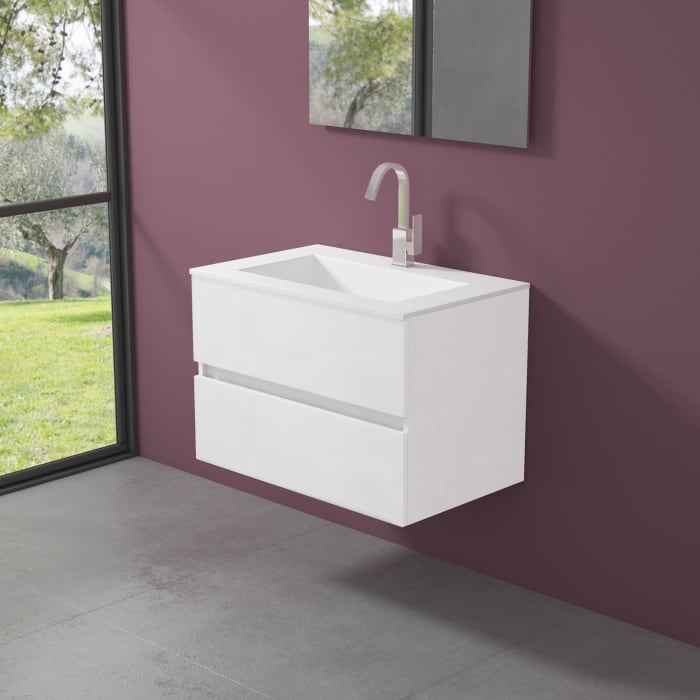 progettobagno Evo 54 Lago Waschtisch mit Unterschrank 80 cm