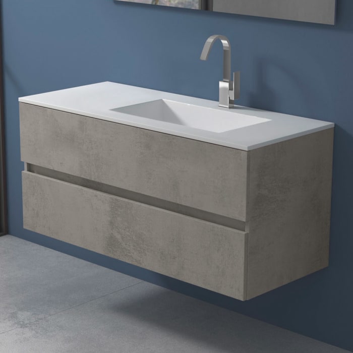 progettobagno Evo 54 Lago Waschtisch mit Unterschrank 120 cm, Ausführung rechts