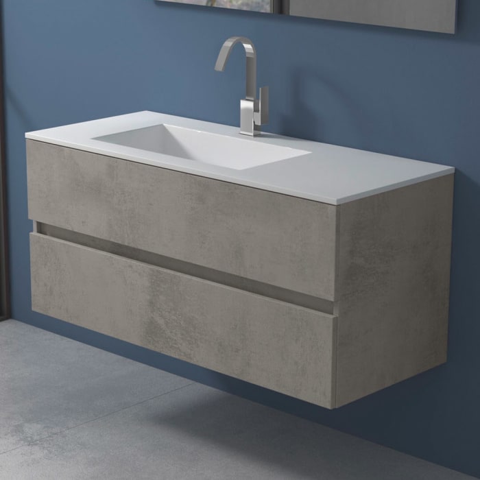 progettobagno Evo 54 Lago Waschtisch mit Unterschrank 120 cm, Ausführung links