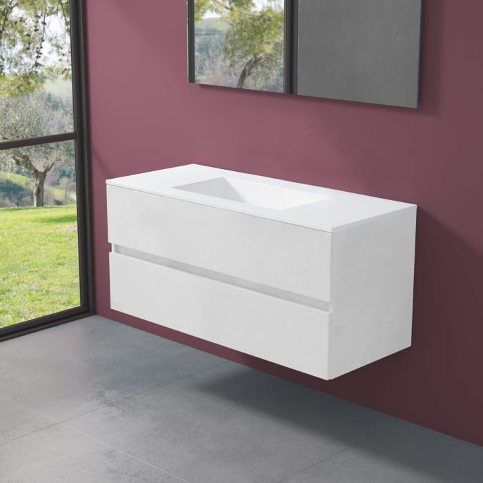 progettobagno Evo 54 Lago Waschtisch mit Unterschrank 120 cm ohne Hahnloch