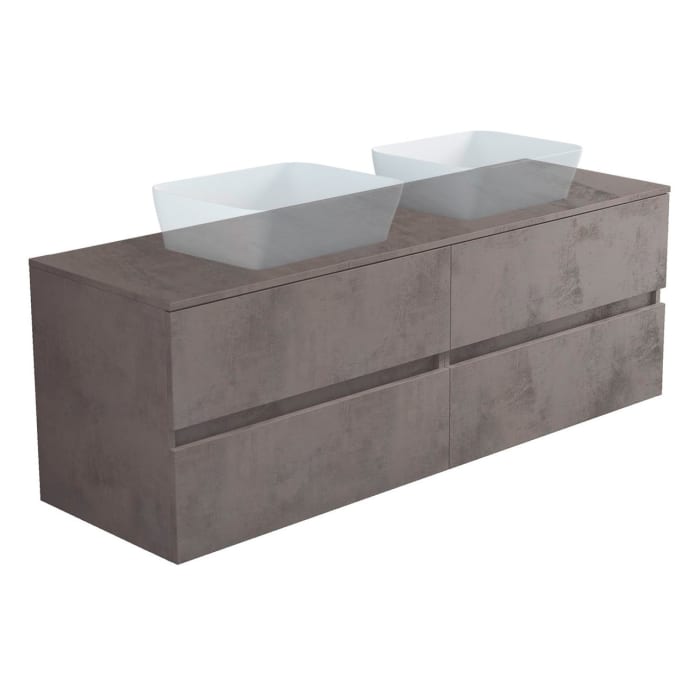 progettobagno Evo 54 Modular Doppel-Waschtischkonsole 180 cm