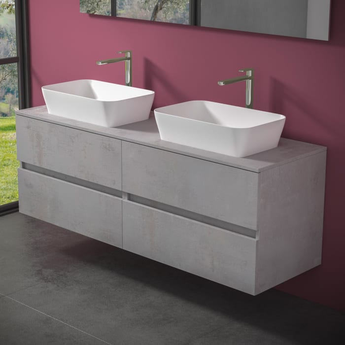 progettobagno Evo 54 Modular Doppel-  Waschtischkonsole 160 cm