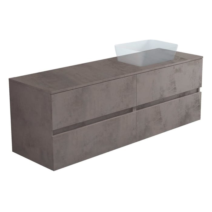 progettobagno Evo 54 Modular Waschtischkonsole 180 cm, Ausführung  rechts