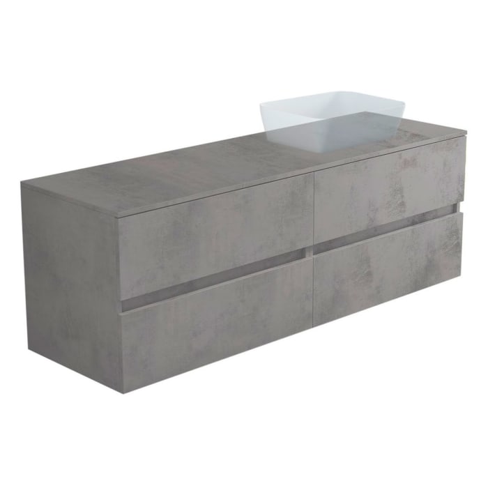 progettobagno Evo 54 Modular Waschtischkonsole 180 cm, Ausführung  rechts