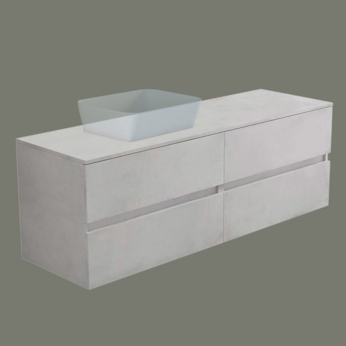 progettobagno Evo 54 Modular Waschtischkonsole 180 cm, Ausführung  links