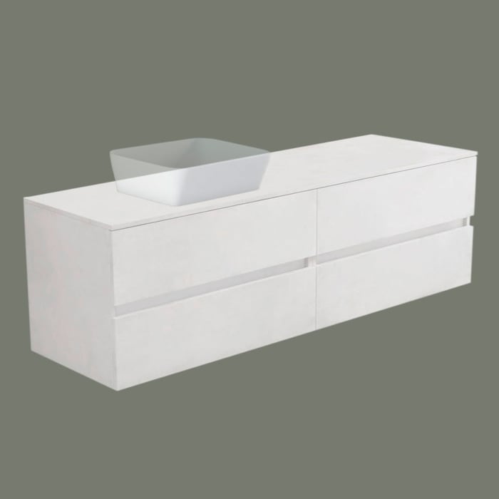 progettobagno Evo 54 Modular Waschtischkonsole 200 cm, Ausführung  links