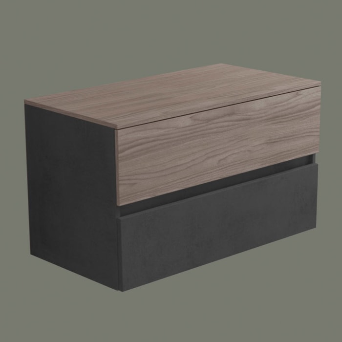 progettobagno Evo 54 Walnuss Vision Waschtischkonsole  100 cm