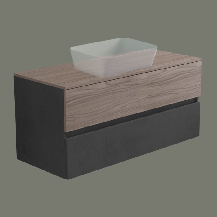 progettobagno Evo 54 Walnuss Vision Waschtischkonsole 120 cm