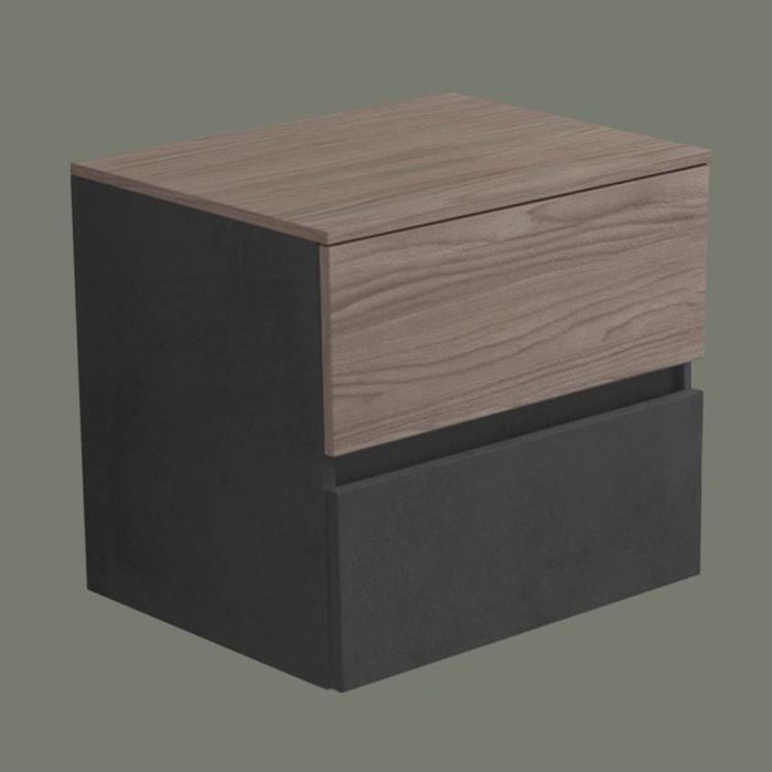 progettobagno Evo 54 Walnuss Vision Waschtischkonsole  60 cm