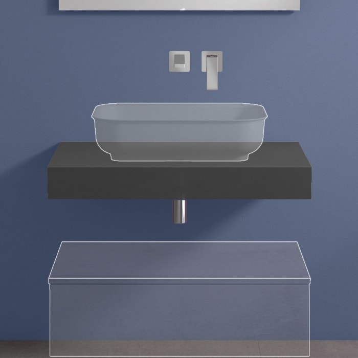 progettobagno Evo 10 Konsolenplatte 80 cm