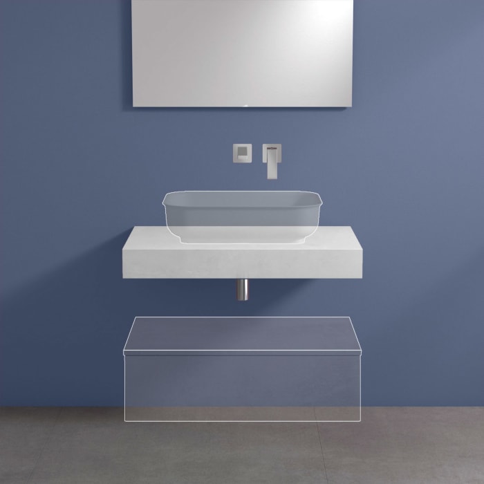progettobagno Evo 10 Konsolenplatte 80 cm