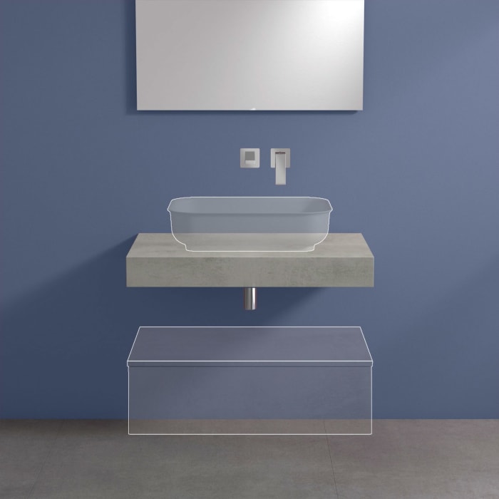 progettobagno Evo 10 Konsolenplatte 80 cm