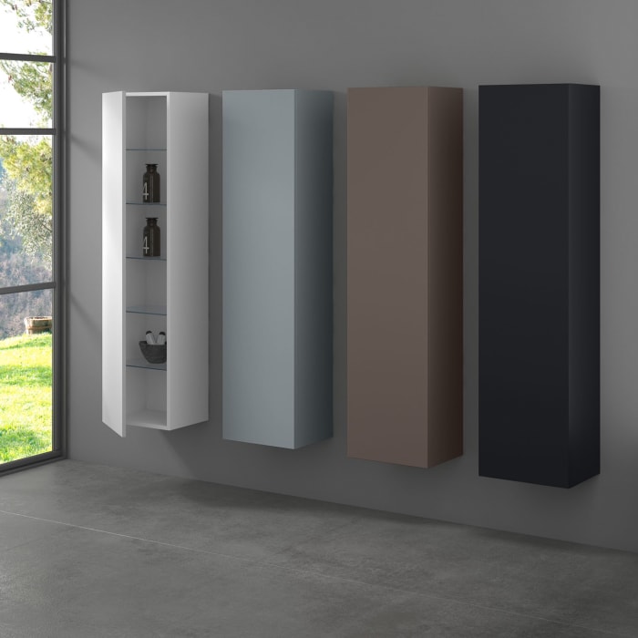 progettobagno Maggiore Hochschrank 40 x 160 cm, Anschlag links