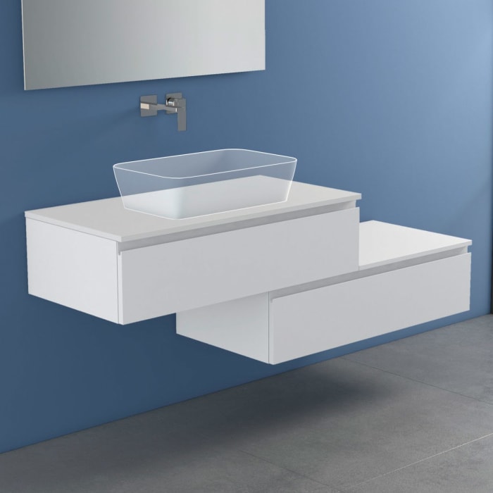 progettobagno Stresa Duo Modular Waschtischkonsole 160 cm links