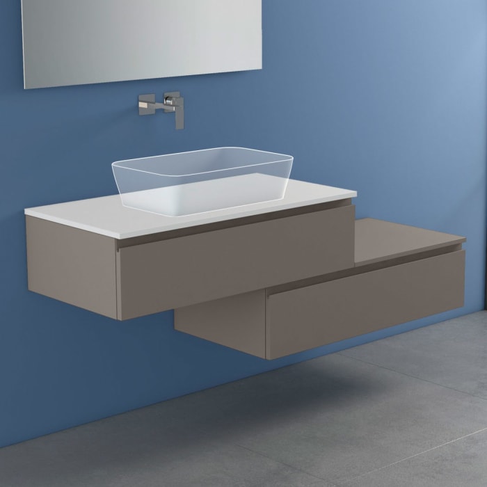 progettobagno Stresa Duo Modular Waschtischkonsole  160 cm links