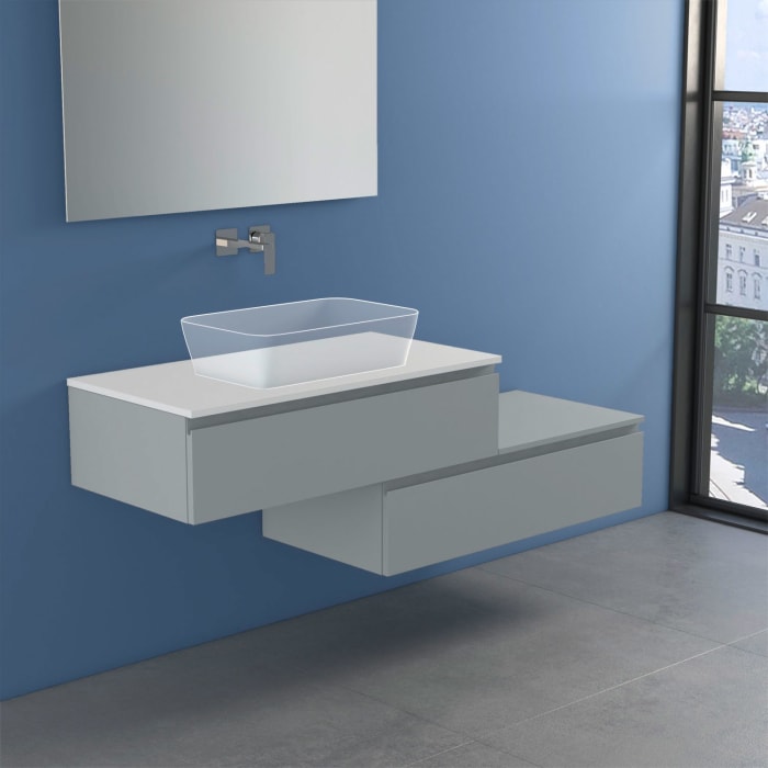 progettobagno Stresa Duo Modular Waschtischkonsole 160 cm links