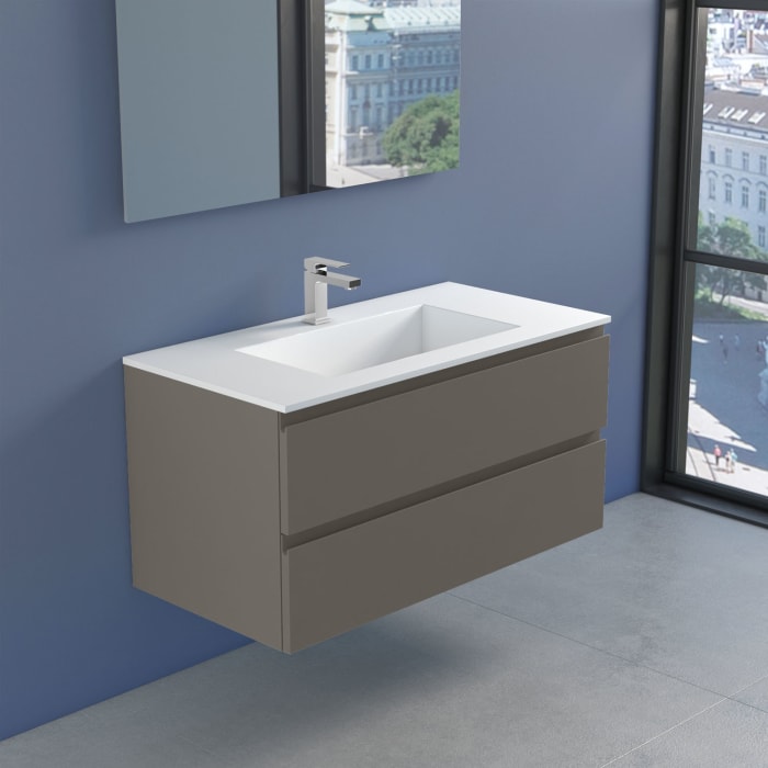 progettobagno Stresa Lago Waschtisch mit Unterschrank 100 cm
