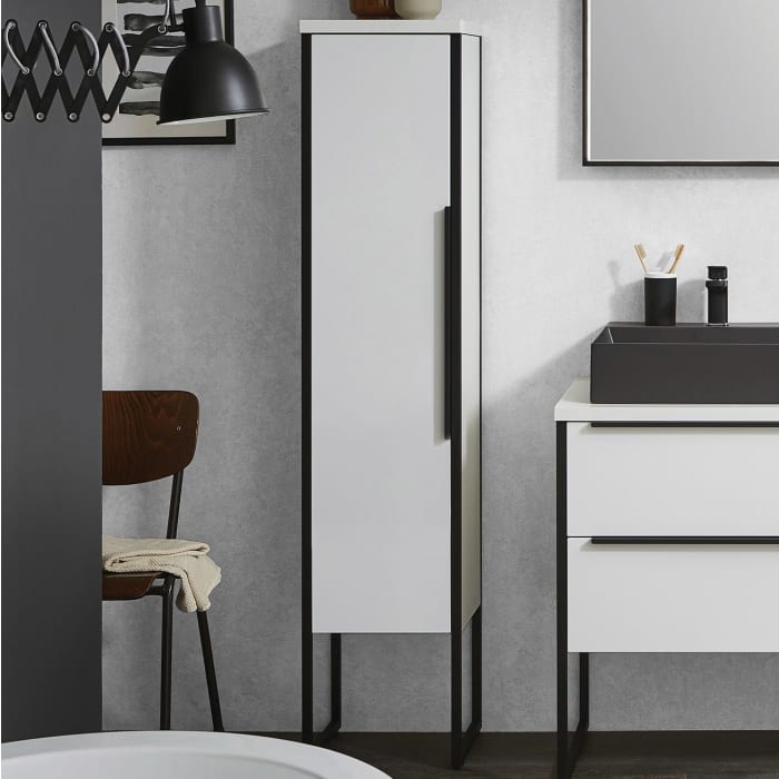 Puris Aspekt Mittelschrank 40 cm mit 1 Tür, Anschlag links, Griff 329