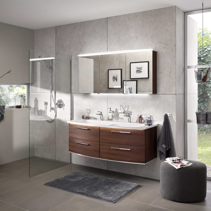 Puris b • bright Waschtisch-Set 142,9 cm mit 4 Auszügen