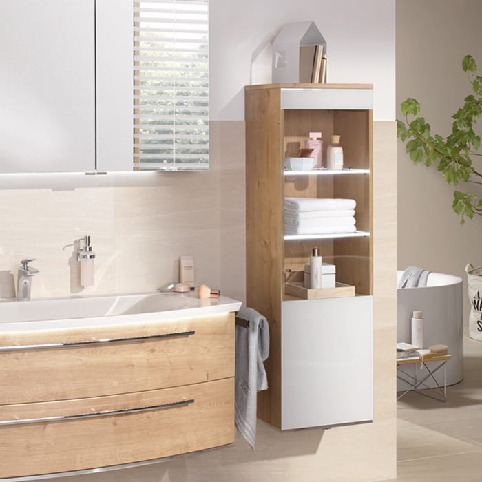 Puris b • bright Dekorplatte mit Chromkante 59,4 cm, eckig