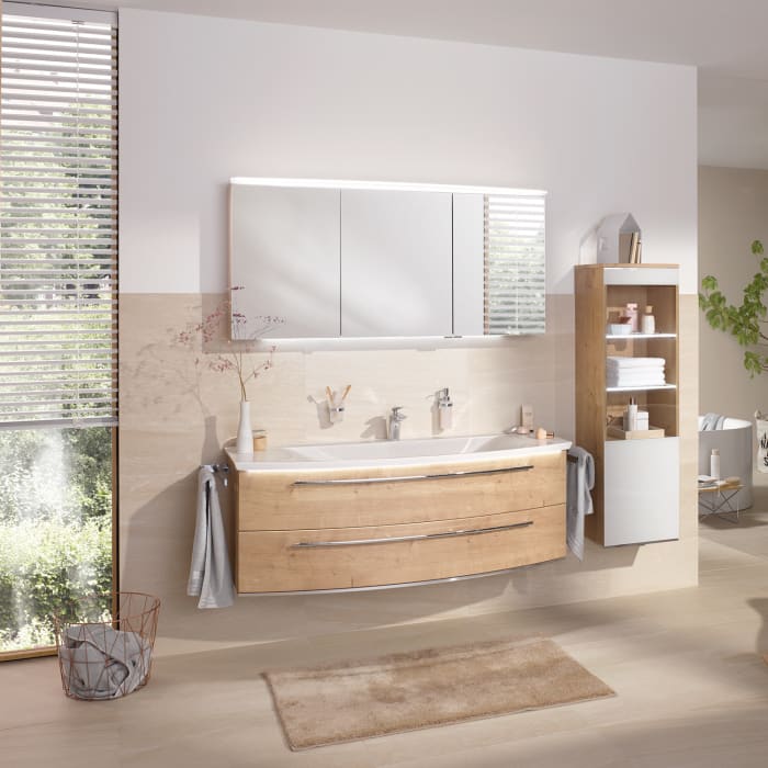 Puris b • bright Dekorplatte mit Chromkante 79,4 cm, rund