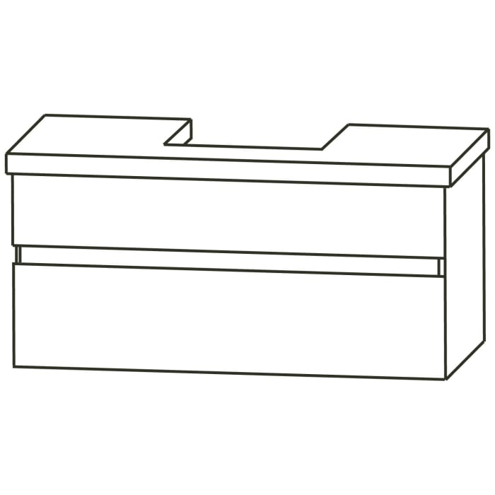 Puris b • essence Set mit Waschtischunterschrank und Waschtischplatte 101,2 cm, Griff 342