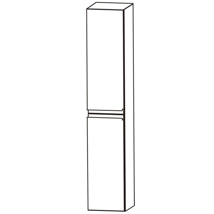 Puris b • straight Hochschrank 30 x 30 x 160 cm, mit 2 Türen, Anschlag links