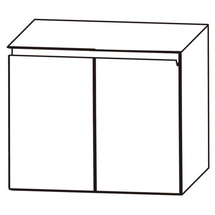 Puris b • straight Unterschrank 60 x 30 x 48 cm, mit 2 Türen