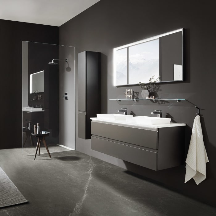 Puris b • straight Waschtischunterschrank 120 cm mit 2 Auszügen