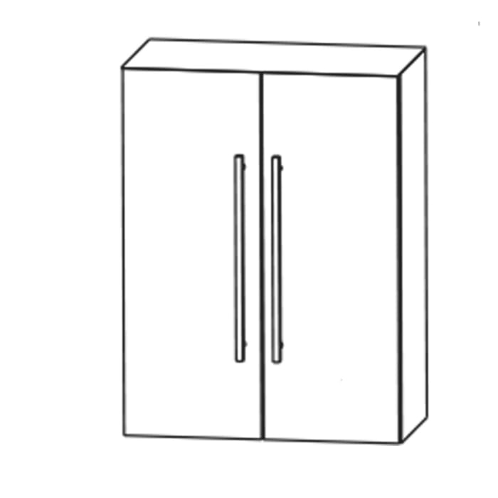 Puris c!mano Highboard 60 cm mit 2 Türen, Griff 329