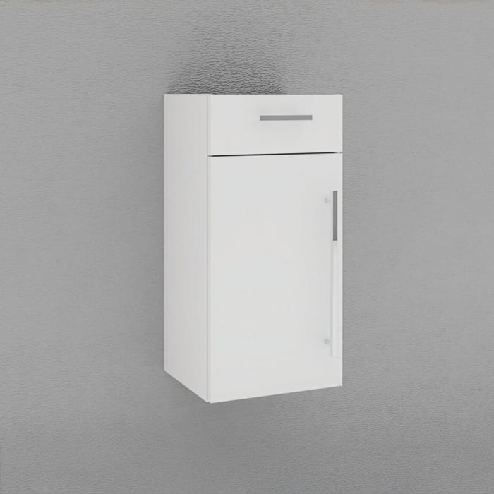 Puris c!mano Highboard 40 cm mit 1 Tür, Anschlag links und 1 Schubkasten, Griff 289