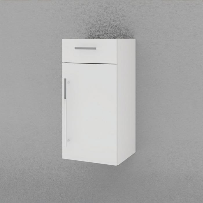 Puris c!mano Highboard 40 cm mit 1 Tür, Anschlag rechts und 1 Schubkasten, Griff 289