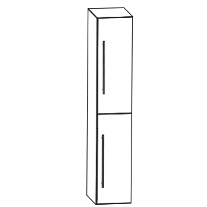 Puris c!mano Hochschrank 40 cm mit 2 Türen, Anschlag rechts, Griff 338
