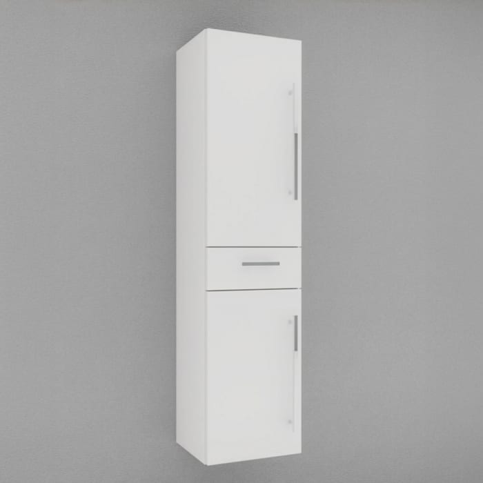 Puris c!mano Hochschrank 40 cm mit 2 Türen, Anschlag links und 1 Schubkasten, Griff 289