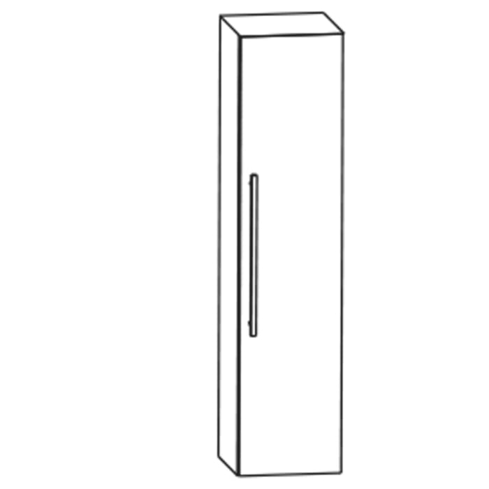 Puris c!mano Mittelschrank 40 cm mit 1 Tür, Anschlag rechts, Griff 329