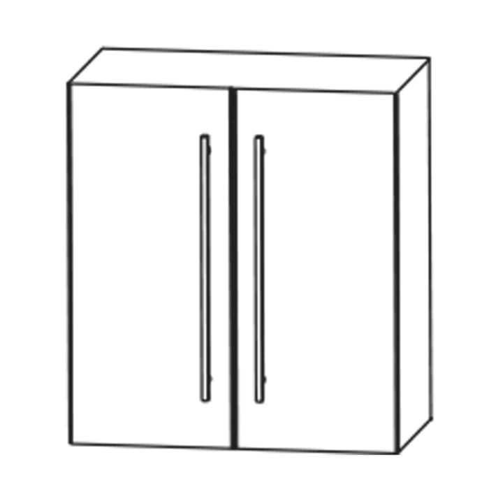 Puris c!mano Oberschrank 60 cm mit 2 Türen, Griff 338