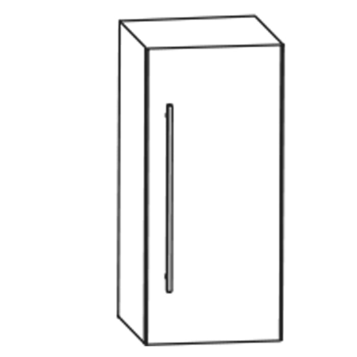 Puris c!mano Oberschrank 40 cm mit 1 Tür, Anschlag rechts, Griff 289