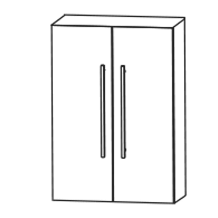 Puris c!mano Oberschrank 60 cm mit 2 Türen, Griff 289