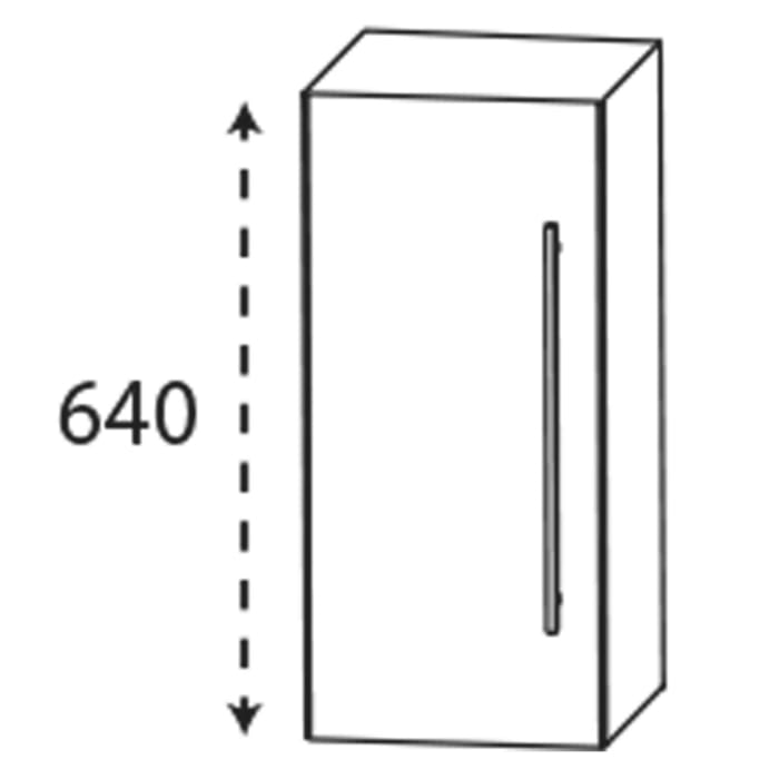 Puris c!mano Oberschrank 30 cm mit 1 Tür, Anschlag links, Griff 329
