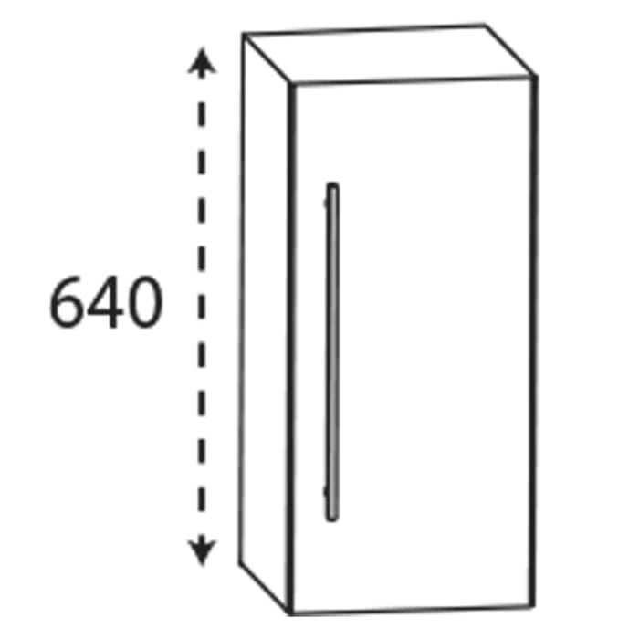 Puris c!mano Oberschrank 40 cm mit 1 Tür, Anschlag rechts, Griff 359