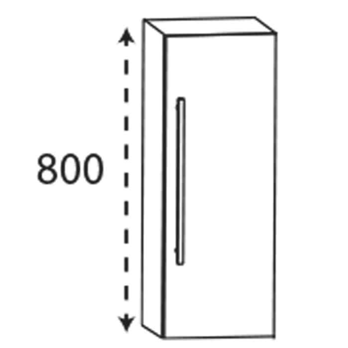 Puris c!mano Oberschrank 30 cm mit 1 Tür, Anschlag rechts, Griff 329