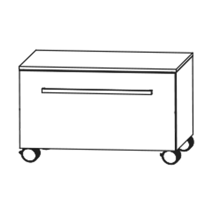 Puris c!mano Rollenschrank 90 cm mit 1 Auszug, Griff 329