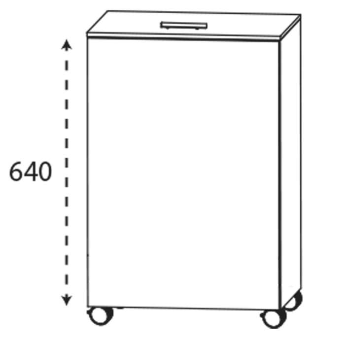Puris c!mano Wäscherolli 47 cm mit Klappdeckel, Griff 359